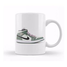 Humuts Porselen Beyaz Jordan 1 Mid Dutch Green Kupa Bardak