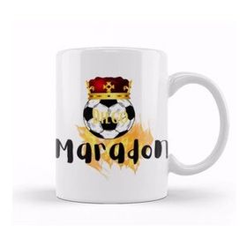 Humuts Porselen Beyaz King Diego Armando Maradona Kupa Bardak