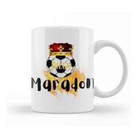 Humuts Porselen Beyaz King Diego Armando Maradona Kupa Bardak