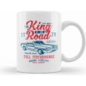 Humuts Porselen Beyaz King Of The Road Convertible Kupa Bardak