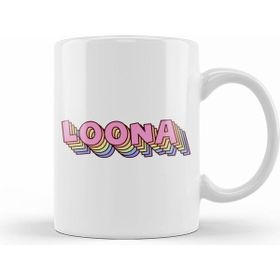 Humuts Porselen Beyaz Kpop Girlgroup Loona Orbit Fandom Logo 01 Kupa Bardak