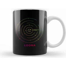 Humuts Porselen Beyaz Kpop Girlgroup Loona Orbit Fandom Logo Kupa Bardak