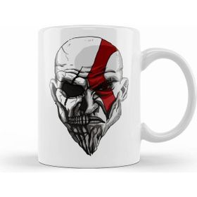 Humuts Porselen Beyaz Kratos Death And Rage Kupa Bardak