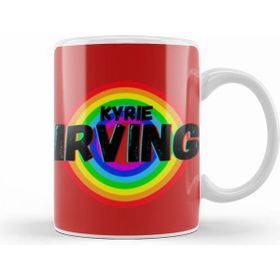 Humuts Porselen Beyaz Kyrie Irving Basketball Gifts Vintage Retro Rainbow Quotes For Boys And Dad Kupa Bardak
