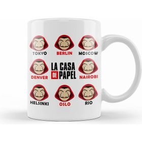 Humuts Porselen Beyaz La Casa De Papel 01 Kupa Bardak