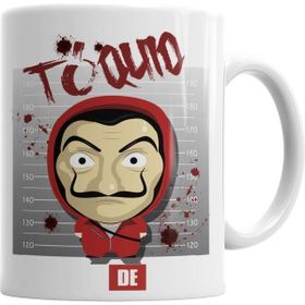 Humuts Porselen Beyaz La Casa De Papel 05 Kupa Bardak