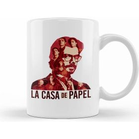 Humuts Porselen Beyaz La Casa De Papel El Profesor Red Version Kupa Bardak