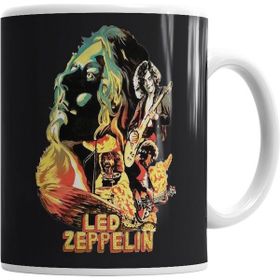 Humuts Porselen Beyaz Led Zeppelin Banda Kupa Bardak