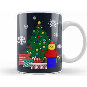 Humuts Porselen Beyaz Lego Man Around The Christmas Tree Kupa Bardak