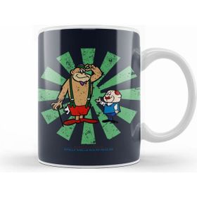 Humuts Porselen Beyaz Magilla Gorilla And Mr Peebles Retro Japanese Kupa Bardak