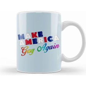 Humuts Porselen Beyaz Make America Gay Again Lgbtq Pride Kupa Bardak