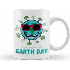 Humuts Porselen Beyaz Make Every Day Earth Day 2021 Kupa Bardak