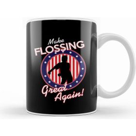 Humuts Porselen Beyaz Make Flossing Great Again Kupa Bardak