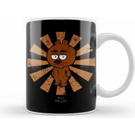 Humuts Porselen Beyaz Malloy Retro Japanese Brickleberry Kupa Bardak