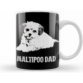 Humuts Porselen Beyaz Maltipoo Dad 01 Kupa Bardak