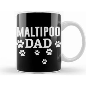 Humuts Porselen Beyaz Maltipoo Dad Kupa Bardak