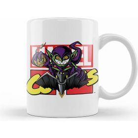 Humuts Porselen Beyaz Marvel Comics Duende Verde Y El Hombre Araña Kupa Bardak