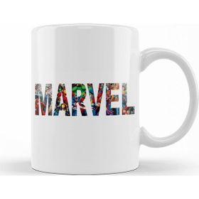 Humuts Porselen Beyaz Marvel Kupa Bardak