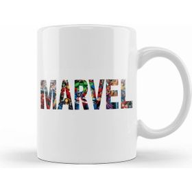 Humuts Porselen Beyaz Marvel Kupa Bardak
