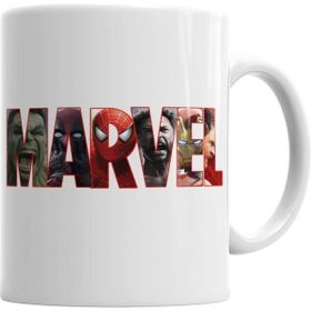 Humuts Porselen Beyaz Marvel Kupa Bardak