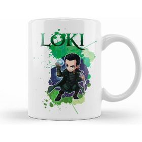 Humuts Porselen Beyaz Marvel Loki Kupa Bardak