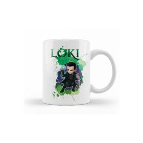 Humuts Porselen Beyaz Marvel Loki Kupa Bardak