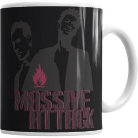 Humuts Porselen Beyaz Massive Attack Kupa Bardak