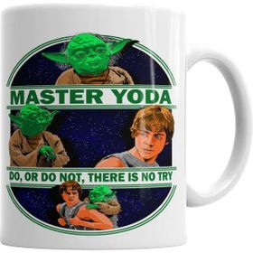 Humuts Porselen Beyaz Master Yoda Kupa Bardak