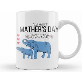 Humuts Porselen Beyaz Mathers Day 2021 Our Furst Mathers Day Together Kupa Bardak