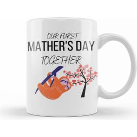 Humuts Porselen Beyaz Mathers Day 2021 Our Furst Mathers Day Together Kupa Bardak