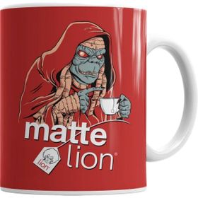 Humuts Porselen Beyaz Matte Lion Kupa Bardak