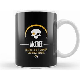 Humuts Porselen Beyaz Mccree Justice Aint Gonna Dispense Itself Overwatch Kupa Bardak