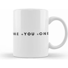 Humuts Porselen Beyaz Me +You =one Kupa Bardak