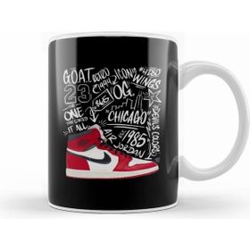 Humuts Porselen Beyaz Michael Jordan The Goat Retro White Kupa Bardak