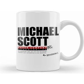 Humuts Porselen Beyaz Michael Scott Paper Company Dunder Mifflin The Office Parody Kupa Bardak