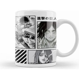 Humuts Porselen Beyaz Mikasa And Eren Jaeger Attack On Titan Kupa Bardak