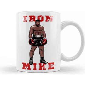 Humuts Porselen Beyaz Miketyson Iron Mike Kupa Bardak