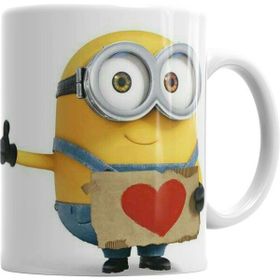 Humuts Porselen Beyaz Minion 03 Kupa Bardak