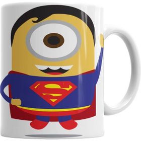 Humuts Porselen Beyaz Minion 2 Kupa Bardak