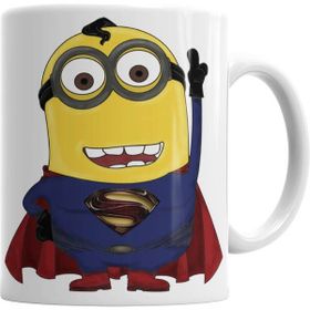 Humuts Porselen Beyaz Minion Batman Kupa Bardak