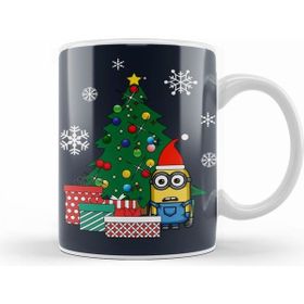 Humuts Porselen Beyaz Minion Gifts Under The Christmas Tree Kupa Bardak