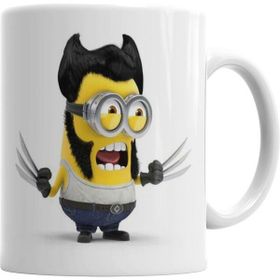 Humuts Porselen Beyaz Minion Kupa Bardak
