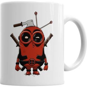 Humuts Porselen Beyaz Minion Kupa Bardak