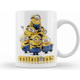 Humuts Porselen Beyaz Minion Minions Kupa Bardak
