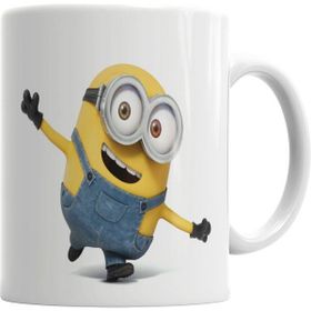 Humuts Porselen Beyaz Minions Kupa Bardak