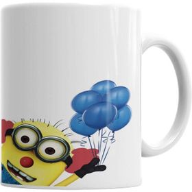 Humuts Porselen Beyaz Minions Palhaço Kupa Bardak
