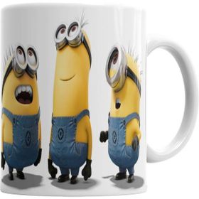 Humuts Porselen Beyaz Minionsbanana Kupa Bardak