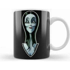 Humuts Porselen Beyaz Morticia The Ultimate Goth Wife Kupa Bardak