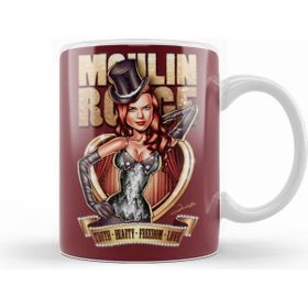 Humuts Porselen Beyaz Moulin Rouge Satine Kupa Bardak