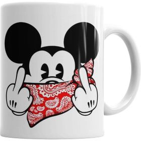 Humuts Porselen Beyaz Mouse Obseno Kupa Bardak
